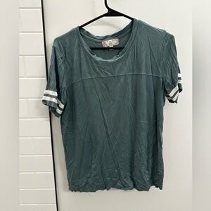 Pink Rose Teal Short Sleeve Tee